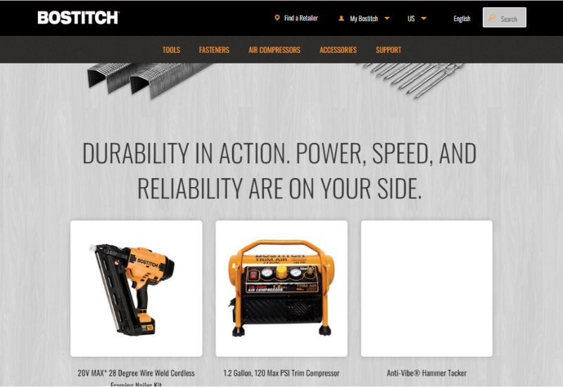 Bostitch Website